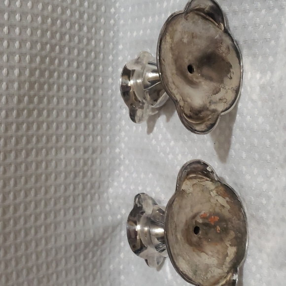 2x Vintage Queen City Silver Co. Silver Plated Candle Holder - Picture 4 of 8
